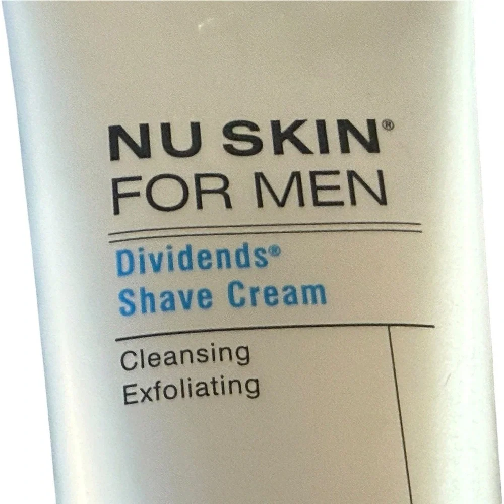 Nu Skin For‎ Men Dividends Shave Cream 7 Oz 200g Cleansing Exfoliating Sealed